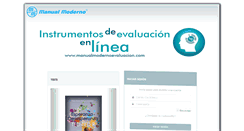 Desktop Screenshot of manualmodernoevaluacion.com