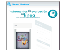 Tablet Screenshot of manualmodernoevaluacion.com